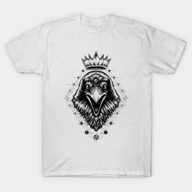 King Raven T-Shirt by Andriu